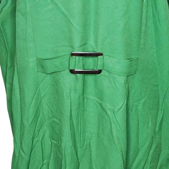 Vintage 90s Short Sleeve Shift Dress Womens Plus Size 20 Green Volump - Picture 5 of 7